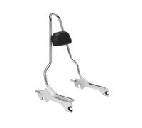 BHYYDS For Harley FXFB FXFBS 2018-2025 Motorcycle Detachable Rear Passenger Backrest Motorcycle Backrest(Chrome)