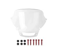 BHYYDS For Harley Softail Low Rider ST FXLRST 2022 2023 2024 Motorcycle Windshield Deflctor Wind Screen Spoiler Motorcycle Windshield(14.4in Clear Red)