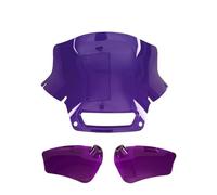 BHYYDS For Harley Softail Low Rider ST/FXLRST&El Diablo FXRST 2022-2024 Motorcycle Windshield Windscreen Deflector Motorcycle Windshield(8.5 inch Purple)