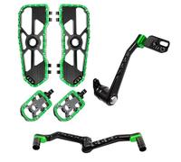 BHYYDS For Harley Touring Street Road Glide FLHX FLTRX ST 117 121 2014-2025 Motorcycle Footpeg Shifter Brake Arm Lever Kits Motorcycle Footpegs Footrest(Black Green)