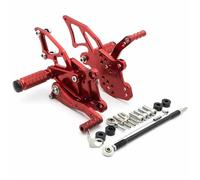 BHYYDS For Kawasaki Ninja 300 250 2013-2017 Motorcycle Adjustable Rear Set Foot Peg Motorcycle Footpegs Footrest(Red)