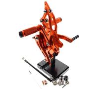 BHYYDS For Kawasaki NINJA 300/250 2013-2018 Motorcycle Adjustable Rear Set Foot Rest Motorcycle Footpegs Footrest(Orange)