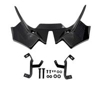 BHYYDS For KAWASAKI Ninja Z650 2021 2022-2024 Motorcycle Front Aerodynamic Winglets Protection Guard Motorcycle Front Fairing Aerodynamic Winglet(Dark Grey)