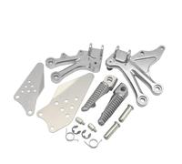 BHYYDS For Kawasaki Ninja ZX-10R 2004 2005 ZX 10R 2004 2005 ZX10R Motorcycle Front Foot Pegs Bracket Set Motorcycle Footpegs Footrest(1 Sets)