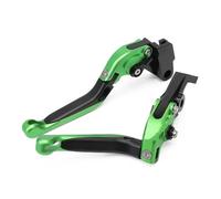 BHYYDS for Kawasaki Ninja ZX4R ZX4RR ZX25R 2024 Adjustable Folding Extendable Motorcycle Brake Clutch Levers Motorcycle Brake Clutch Levers(Black Green 1)