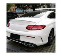 BHYYDS For M&ercedes For B&enz C Class W205 E43 C63 COUPE C200 C300 2016-2021 2 Doors Car Rear Trunk Roof Spoiler Wing Car Rear Spoilers(White)
