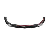 BHYYDS For M&ercedes For B&enz C Class W205 Sport Style 2015 2016 2017 2018 Car Front Bumper Spoiler Lip Lower Splitter Guard Strip Car Front Spoiler Diffuser Lip Splitter(Carbon Fiber Look)