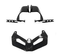 BHYYDS FOR QJMOTOR RR600 2023+ Motorcycle Front & Side Aerodynamic Fairing Wing Motorcycle Front Fairing Aerodynamic Winglet(SideBelow-Black)