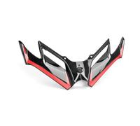 BHYYDS For QJMotor SRK800RR Motorcycle Accessories Front Downforce Spoilers Motorcycle Front Fairing Aerodynamic Winglet(Black and Red)