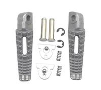 BHYYDS For Suzuki GSR400 GSR600 GSXR600 GSXR750 GSXR1000 GSX1300R GSXR1300 B-king SV1000 Motorcycle Front/Rear Foot Pegs Motorcycle Footpegs Footrest(Silver Rear)