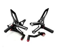BHYYDS For Triumph Trident 660 2021-2024 Motorcycle Adjustable Rear Set Foot Rest Motorcycle Footpegs Footrest(Black-Red)