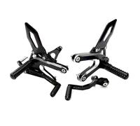 BHYYDS For Triumph Trident 660 2021-2024 Motorcycle Adjustable Rear Set Foot Rest Motorcycle Footpegs Footrest(Black-sliver)