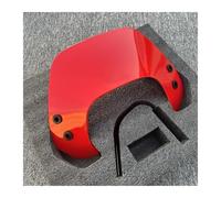 BHYYDS For Vespa Sprint 125/150 Primavera 125/150 2016-2024 Motorcycle Windshield Windscreen Airflow Visor Wind Deflector Motorcycle Windshield(Red Sprint)
