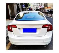 BHYYDS For Volvo S60 2011-2019 4 Door Rear Trunk Boot Ducktail Lip Spoiler Wings Car Rear Spoilers(White)
