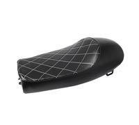 BHYYDS For Y&AMAHA Kawasaki CB500 Motorcycle Vintage Hump Saddle Seat Motorcycle Seat Cushion(Black and white line)