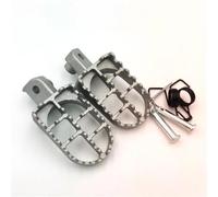 BHYYDS For YAMA HA PW50 PW80 PW 50 80 TW200 TTR90 TTR90E Motorcycle Foot Pegs Motorcycle Footpegs Footrest(Silver)