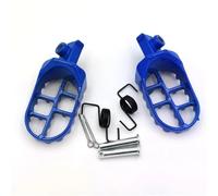 BHYYDS For YAMA HA PW50 PW80 PW 50 80 TW200 TTR90 TTR90E Motorcycle Foot Pegs Motorcycle Footpegs Footrest(Blue)