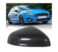 BHYYDS Side Wing Mirror Cover Caps For Ford For Fiesta MK8 2018 2019 2020 2021 2022 2023Rearview Side Wing View Mirror Cover Caps Case Shell (Left Carbon Fiber)