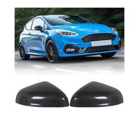 BHYYDS Side Wing Mirror Cover Caps For Ford For Fiesta MK8 2018 2019 2020 2021 2022 2023Rearview Side Wing View Mirror Cover Caps Case Shell (1Pair Carbon Fiber)