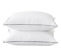 BHZ Black King Size Pillows Set of 2 Feather Down Hotel My King Pillows Bed Goose Pillow Luxury 2 Pack Pillow for Sleeping Side Sleepers Soft Support Gifts