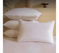 BHZ King Size Pillows Set of 4 Feather Down Hotel My King Pillows Bed Goose Pillow Luxury 4 Pack Pillow for Sleeping Side Sleepers Soft Support Gifts