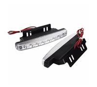 BHZSBE 1 Pair Car 8 LED White Guiding DRL Daytime Running Light Universal Headlight Parking Lamp Bright 12V 7000K Door Side Wing Mirror Indicator Light