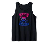Bi And Badass Skull Cute Funny Bisexual Pride Stuff Art Tank Top