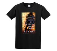BI BI MIAO 13 Hours: The Secret Soldier of Benghazi Unisex 100% Cotton Short-Sleeve T-Shirts Black L