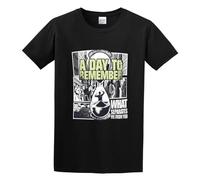 BI BI MIAO A Day to Remember What Separates Me from You Unisex 100% Cotton Short-Sleeve T-Shirts Black XXL