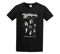 BI BI MIAO Whitesnake David Coverdale 1984 Vintage Retro Unisex 100% Cotton Short-Sleeve T-Shirts Black XXXL