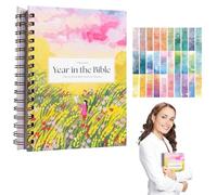 Bi-Ble Study Journal,The 52-Week Bi-Ble Study for Women,Comes with 30 Watercolor Bookmarks,52 Weeks of Effective Planning,a Practical Gift for Christian Women