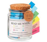 Bi-ble Verses in a Jar,The Hope Jar Bi-ble Verses,Ea-ster Jars,Glass Bottle Scripture Cards for Emotions&Feelings,Bi-ble Verse Jar,Christian Gifts for Women,Bi-ble Verse Cards,Religious Gifts for Men