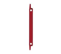 Bi-Clip, plastic filing strip, holds up to 20 sheets, red