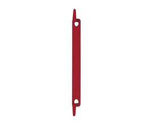 Bi-Clip, plastic filing strip, holds up to 20 sheets, red