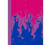 Bi Color Notebook: Bi Flag Colors Marble Composition Notebook - 8.5x11"