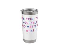 Bi Colors Motivational Bisexual Pride Statement Stainless Steel Insulated Tumbler