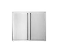 BI-DTOOL Double BBQ Access Door 24" W x 24" H 304 Brushed Stainless Steel BBQ Island Doors for Outdoor Kitchen, Outdoor Cabinet, Barbeque Grill or BBQ Island