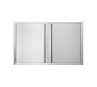 BI-DTOOL Outdoor Kitchen Double Doors 30" W X 21" H BBQ Access Door Thickened 304 Brushed Stainless Steel Doors for Indoor/Outdoor Kitchen Outdoor Cabinet Barbeque Grill or BBQ Island