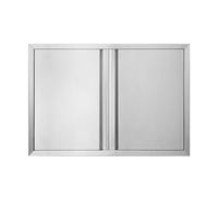 BI-DTOOL Outdoor Kitchen Double Doors 31" W X 24" H BBQ Access Door Thickened 304 Brushed Stainless Steel Doors for Indoor/Outdoor Kitchen Outdoor Cabinet Barbeque Grill or BBQ Island