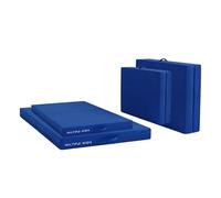 Bi Fold Crash Mat, Two Fold Gym Mat for Landing, Tumbling, Yoga Crashing Falling [135cm x 83cm, Royal Blue]