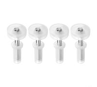 Bi-Fold Door Kit, Double Folding Door Top Guide Wheel, For Closet Door Track Hardware Repair Replacement Part(A)
