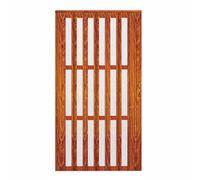 Bi-Fold Doors for Tall Openings, No-Drilling Accordion Interior Door Alternative with Frosted Acrylic Glass, Aluminum Closet Sliding Door