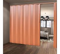 Bi-Fold Interior Sliding Doors, Space-Saving No Lower Track Design, Ideal for Balcony, Living Room, Study, Tea Room