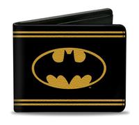 Bi-Fold Wallet Batman Shield/Double-Stripe Black/Yellow (US IMPORT)