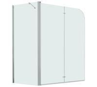 Bi-Folding Shower Enclosure ESG 120x68x130cm Bathtub Wall Screen Cabin vidaXL