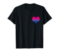 Bi Heart Proud Queer Stuff LGBTQ Bisex LGBTQ+ Bi Sexual T-Shirt