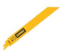 Dewalt DT90388-QZ Bi-Metal 1In High Metal Reciprocating Blade 228Mm X 18 Tpi (Pack 5)