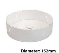 Loops Bi Metal Core Drill Bits 152mm Diameter HSS STEEL Wood Hole Saw Worktop Cutters in Metallics Loops Metallics