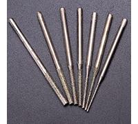 Bi-Metal Hole Saw, 5 Pcs Lengthened Diamond Sand Punch Pin Diamond Coated Core Drill Hole Cutter Solid Gems Glass Tile Making Rotary Bit Tool(1.5mm)