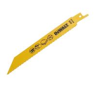 DeWalt DT2348-QZ Bi Metal Sabre Blade for Plastic and Pipes 152mm Pack of 5